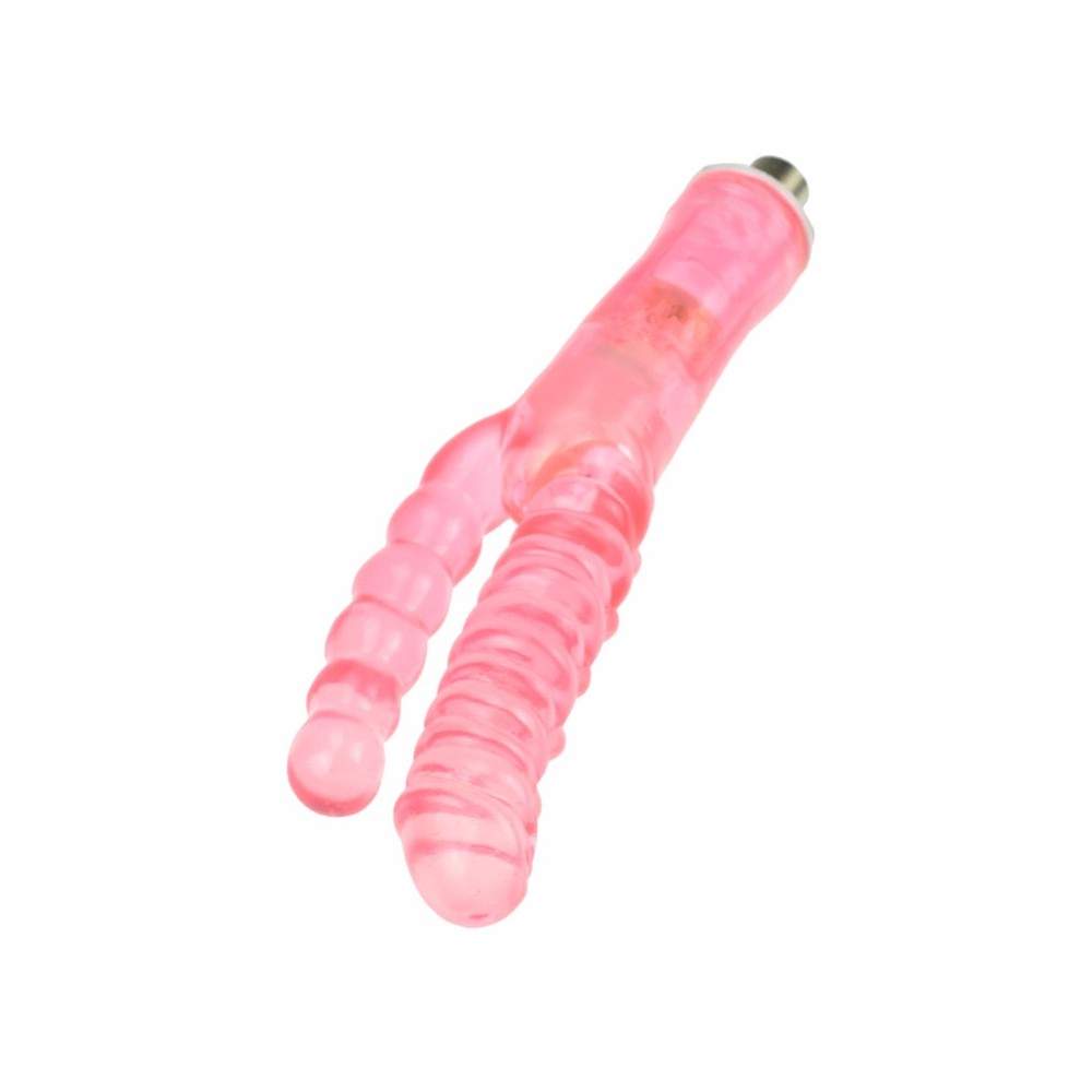 Double Dong Vaginal And Anal Realistic Dildo Masturbator For Sex Machine Accessories