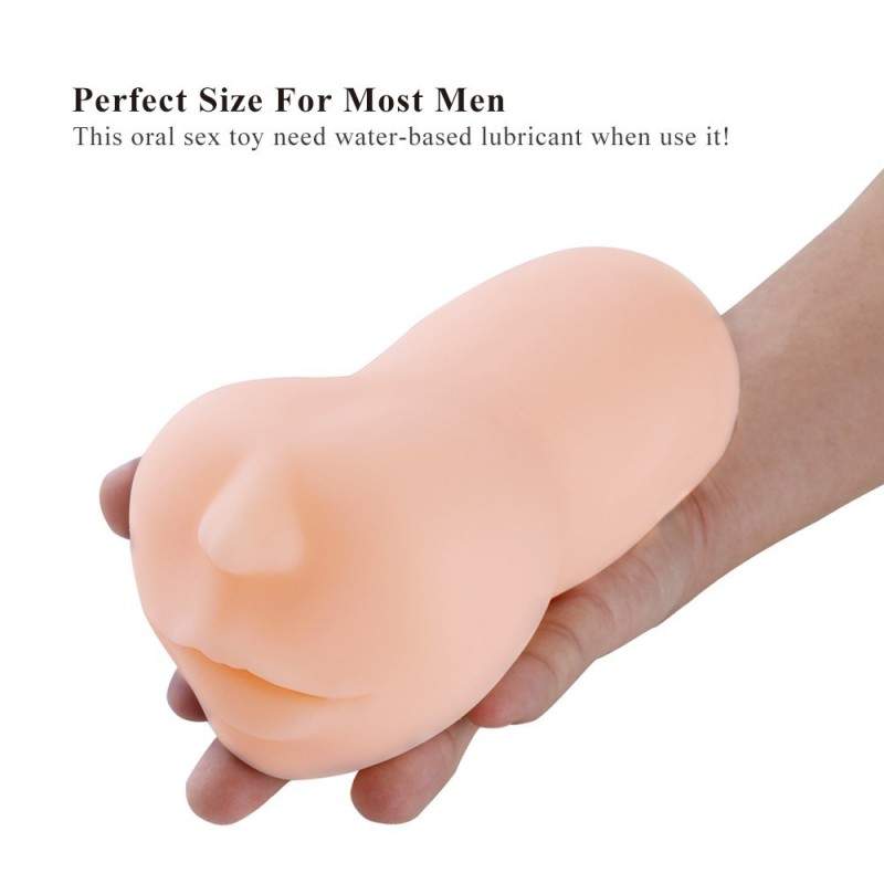 Sinloli Oral Sex Masturbation Cup, Super Thick Soft & Realistic Textured Oral Sex Toy