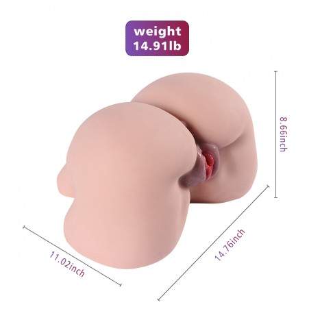 SINLOLI Life Size Virgin Pussy Ass Doll, 3D Realistic Male Masturbator Ass Vagina Anal Sex Toys