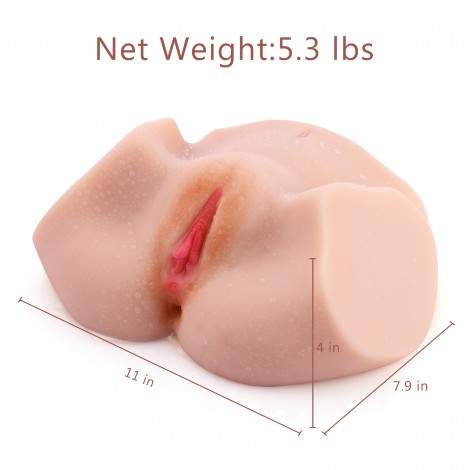 Life Size Virgin Pussy Ass Doll,SINLOLI 3D Realistic Male Masturbator Ass Vagina Anal Sex Toys for Male Masturbation(5.3 LB)