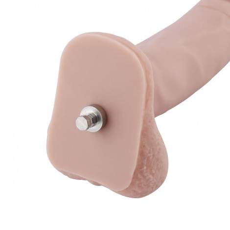 7.1" Silicone Dildo For Hismith Sex Machine With KlicLok Connector