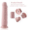 Hismith Slight Curved Silicone Dildo for Hismith Sex Machine with KlicLok System