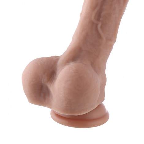 9.45" Silicone Dildo For Hismith Sex Machine With KlicLok Connector, 7.5" Insertable Length,Flesh