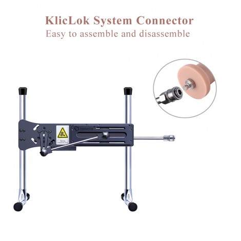 6.9" Silicone Anal Dildo for Premium Sex Machine with KlicLok System