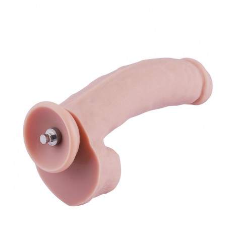 8.66" Original Silicone Dildo For Hismith Sex Machine With KlicLok Connector, 5.91" Insertable Length