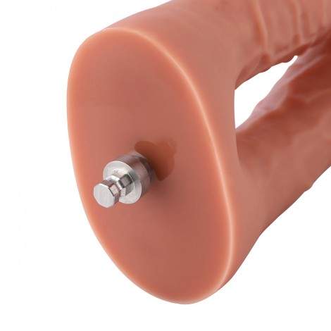 Hismith Lifelike Realistic Double Penetrator Vac-U-Lock Dildo 8 Inch