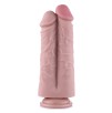 Hismith 8.46” Two Cocks One Hole Silicone Dildo For Hismith Premium Sex Machine, KlicLok Connector