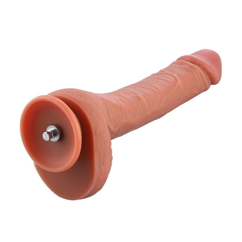 Hismith 9.25" Silicone Dildo for Hismith Sex Machine with KlicLok System, 7.4" Insertable Length, 1.97” Diameter - Master Series