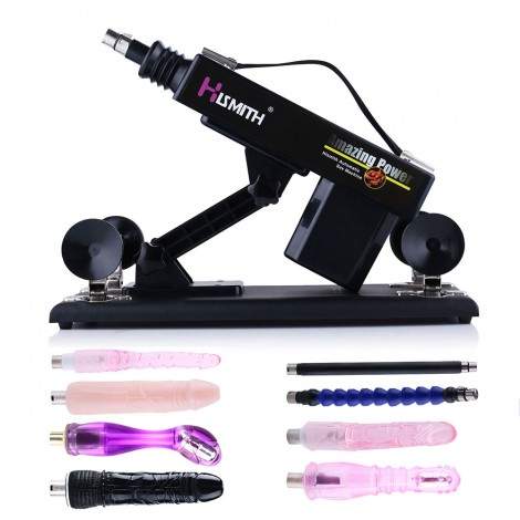 Hismith Automatic Sex Machine Multispeed Adjustable Thrusting With 8 Attachments Dildo Masturbator Adult Toy