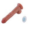 HISMITH Realistic dildo vibrator, 6 vibration modes and 6 thrust speeds G-spot vibration dildo,strong suction cup for women 