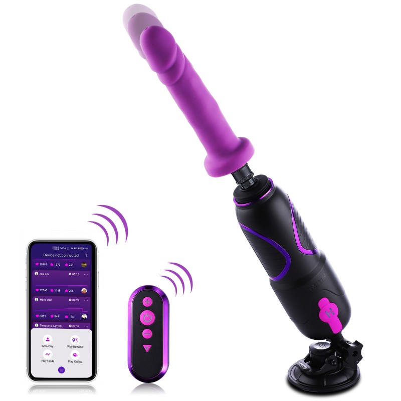 Hismith Pro Traveler, Portable Sex Machine With Remote Controller - KlicLok System