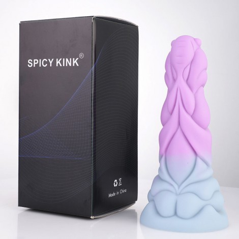 SPICY KINK Adult Massage Apparatus, Adult Sex Toy Dildo with Strong Suction Cup for Hands-Free, Vibromassage Devices