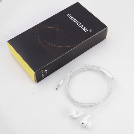SHINIGAMI Wired Earbud, Headphones with 3.5mm Plug, Compatible with iPhone and Android Smartphones, iPad MP3