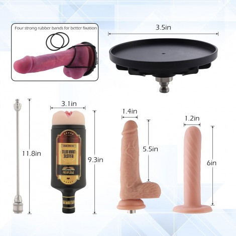 Sinloli Premium Sex Machine with EZfunLok Connector, Wireless Remote Control and Silicone Dildo Machine