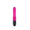 Fancyteck Telescopic Thrusting Vibrator - Rechargeable Silicone G-Spot Toy, Rose Red