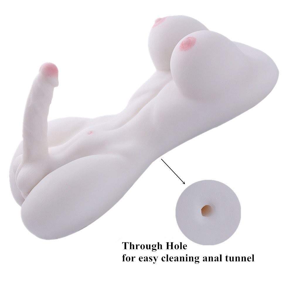  SINLOLI Love Doll Sex Doll Torso,Premium Sex Toys for Men Women and Couples (White)