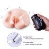 SINLOLI Realistic Pussy Anal Ass Male Masturbator with Sucking and Vibrating Device for Intense Stimulation